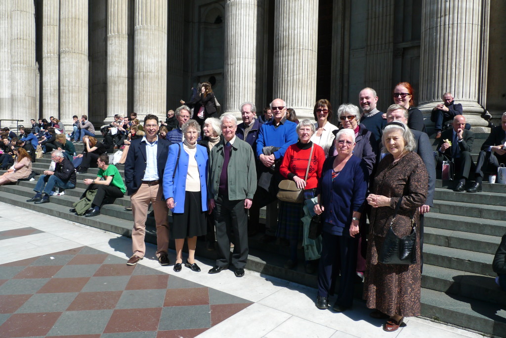 Trinity group ready to visit the Cathedral